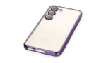 Newface Samsung Galaxy S23 Kılıf Razer Lensli Silikon - Mor