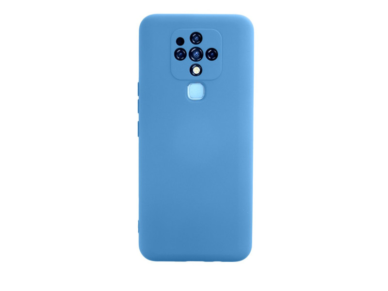 Newface Tecno Camon 16 Kılıf Nano içi Kadife Silikon - Mavi
