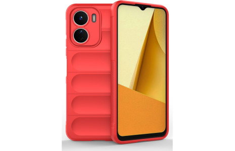 Newface Vivo Y16 Kılıf Optimum Silikon - Kırmızı