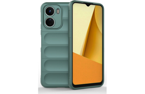 Newface Vivo Y16 Kılıf Optimum Silikon - Koyu Yeşil