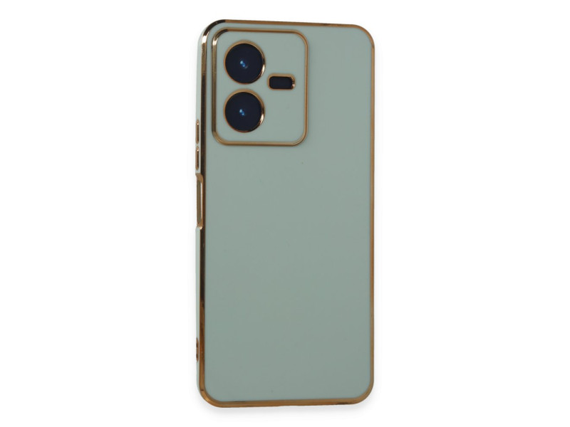Newface Vivo Y22 2022 Kılıf Volet Silikon - Açık Yeşil