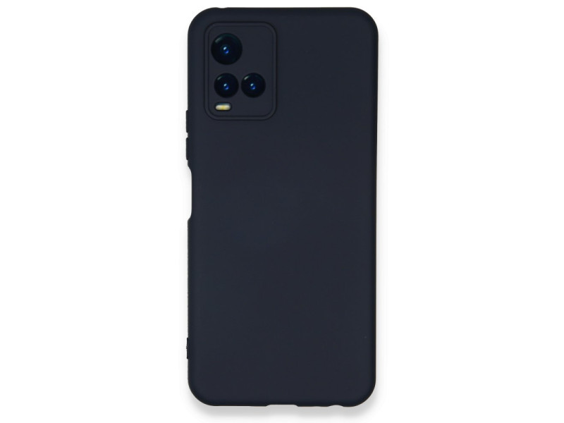 Newface Vivo Y33S Kılıf Nano içi Kadife Silikon - Lacivert