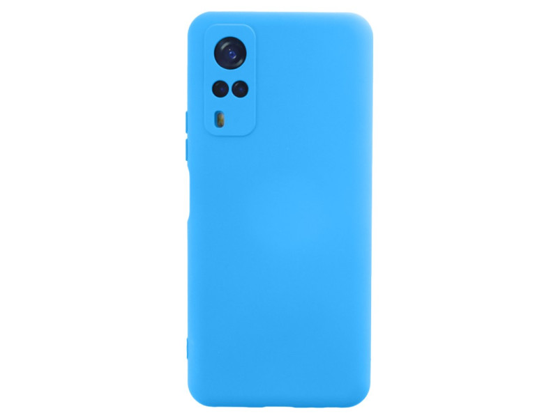 Newface Vivo Y53S Kılıf Nano içi Kadife Silikon - Mavi