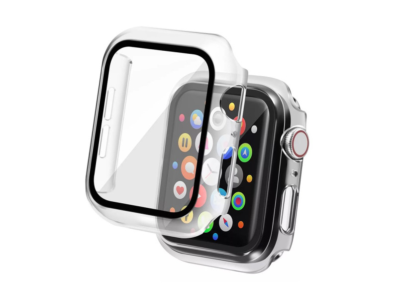 Newface Apple Watch 40mm Camlı Kasa Ekran Koruyucu - Şeffaf