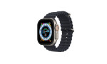 Newface Apple Watch Ultra 49mm Alüminyum Kasa Cam Ekran Koruyucu - Siyah