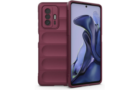 Newface Xiaomi Mi 11T Kılıf Optimum Silikon - Bordo