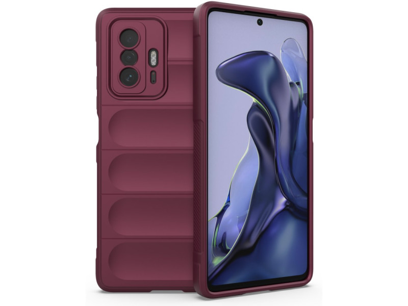 Newface Xiaomi Mi 11T Pro Kılıf Optimum Silikon - Bordo