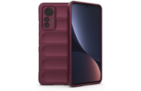 Newface Xiaomi Mi 12 Lite Kılıf Optimum Silikon - Bordo