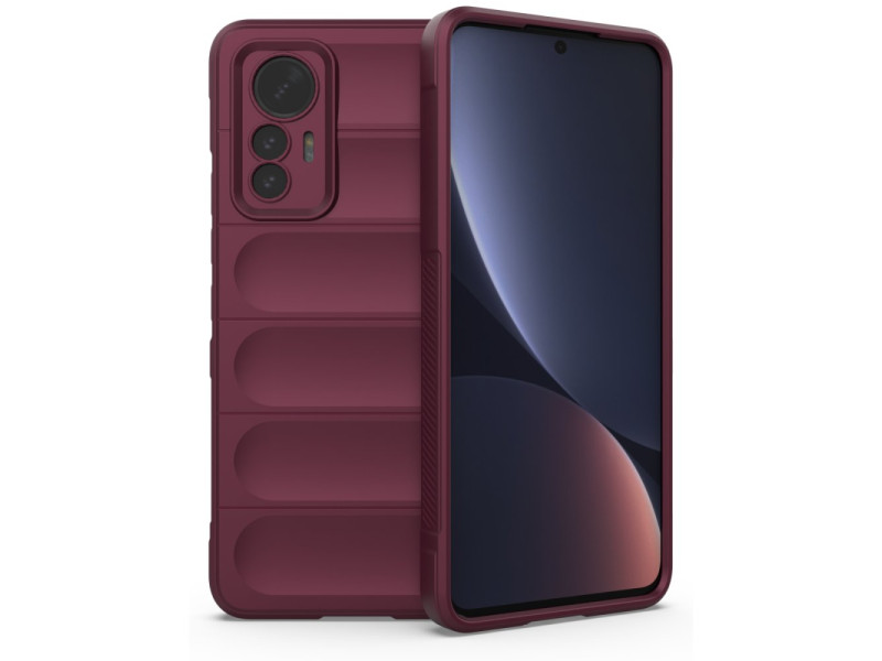 Newface Xiaomi Mi 12 Lite Kılıf Optimum Silikon - Bordo