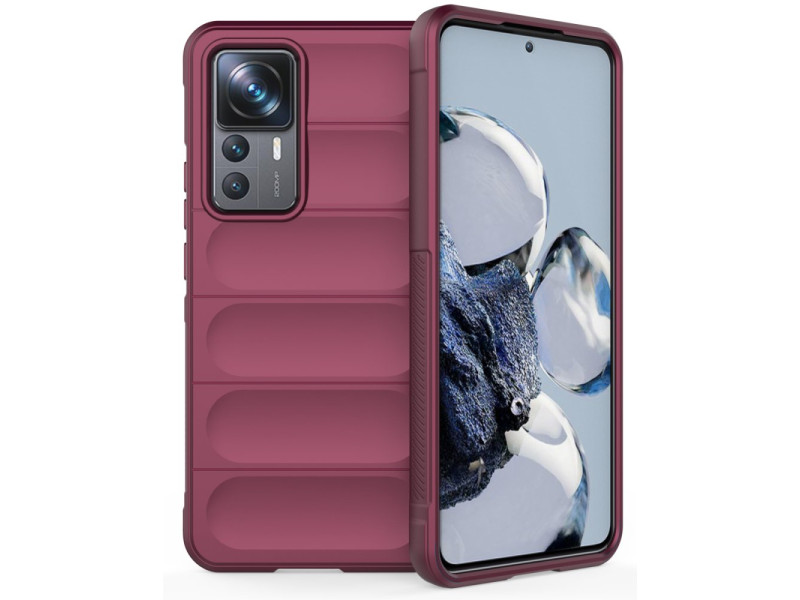 Newface Xiaomi Mi 12T Pro Kılıf Optimum Silikon - Bordo