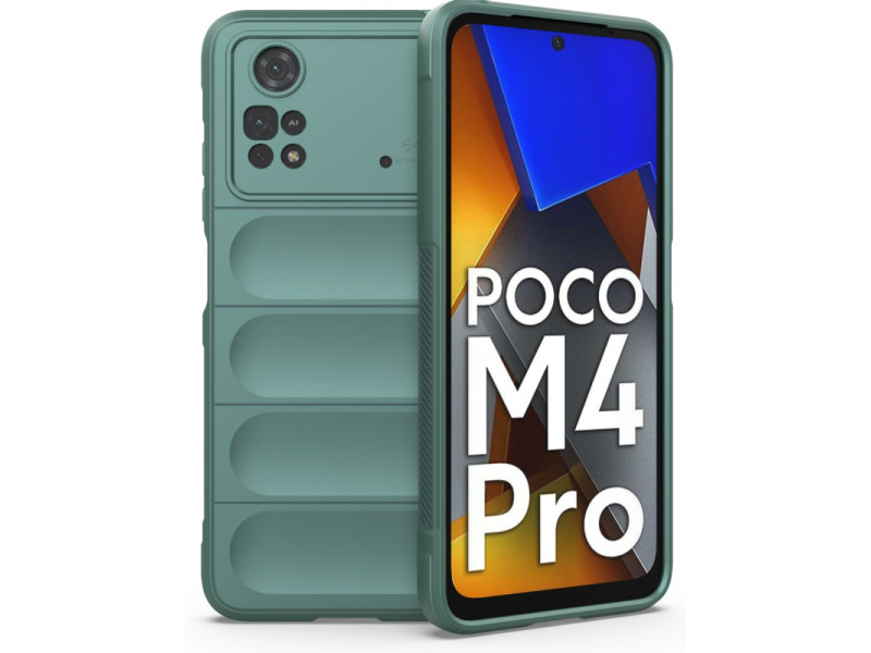 Newface Xiaomi Poco M4 Pro 4G Kılıf Optimum Silikon - Koyu Yeşil