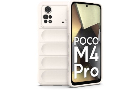 Newface Xiaomi Poco M4 Pro 4G Kılıf Optimum Silikon - Krem