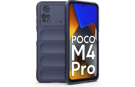 Newface Xiaomi Poco M4 Pro 4G Kılıf Optimum Silikon - Lacivert