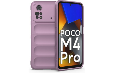 Newface Xiaomi Poco M4 Pro 4G Kılıf Optimum Silikon - Mor