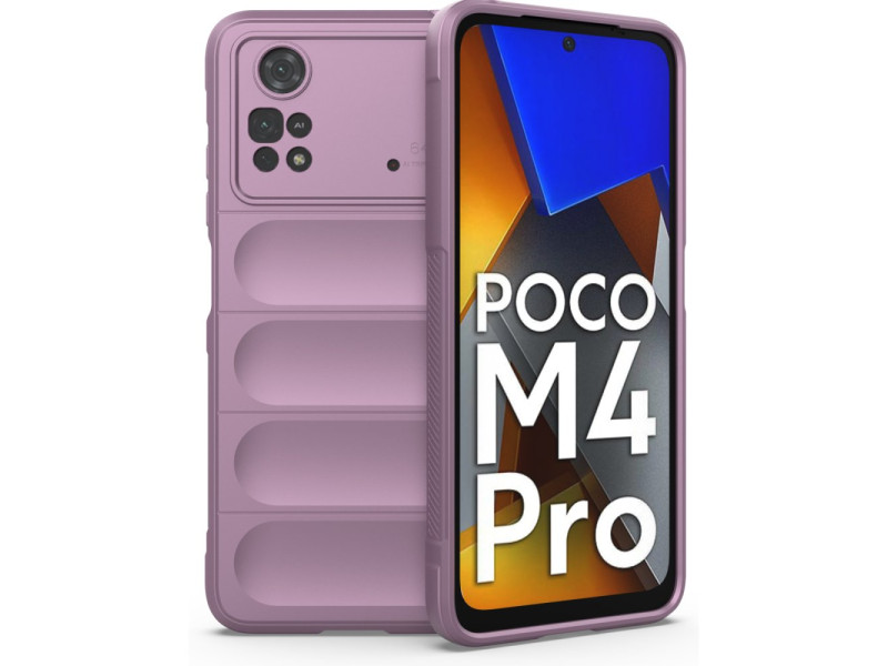 Newface Xiaomi Poco M4 Pro 4G Kılıf Optimum Silikon - Mor