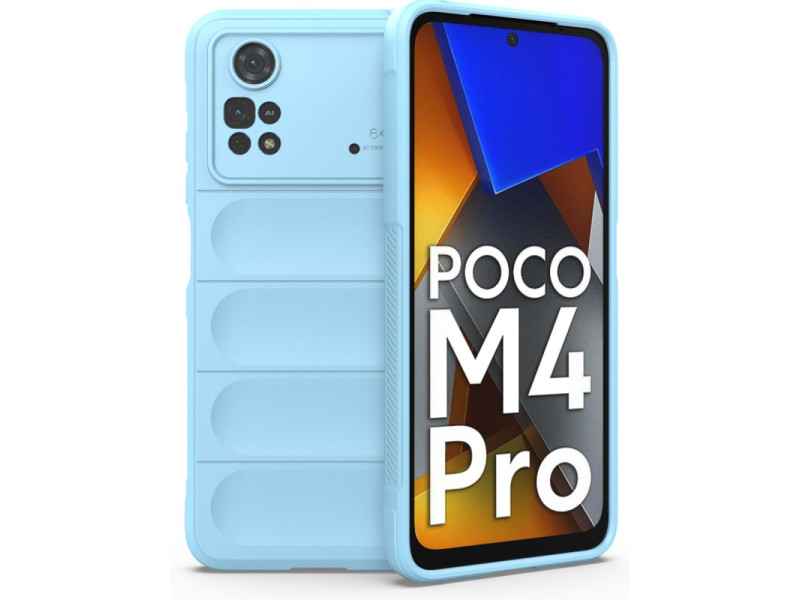 Newface Xiaomi Poco M4 Pro 4G Kılıf Optimum Silikon - Sky Blue