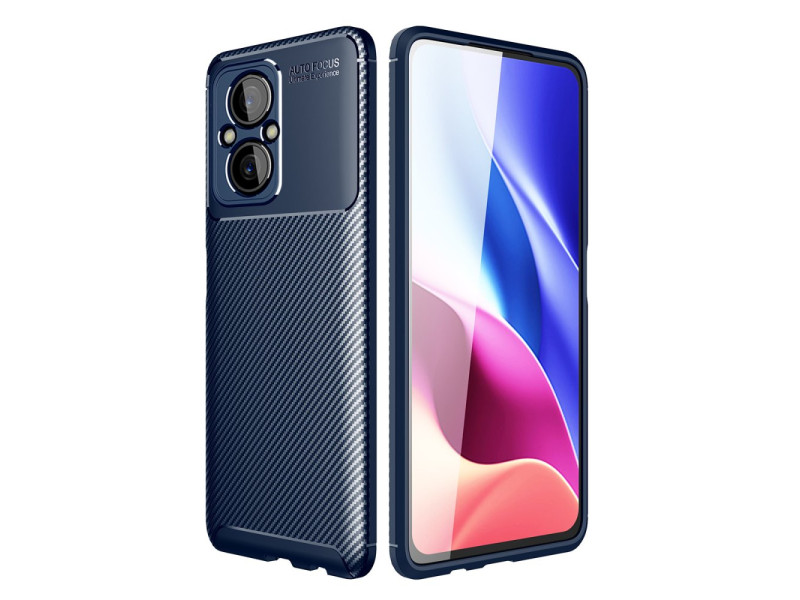 Newface Xiaomi Poco M5 Kılıf Focus Karbon Silikon - Lacivert
