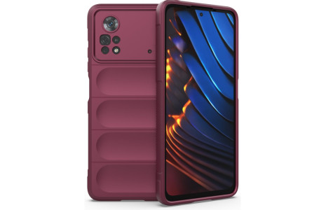 Newface Xiaomi Poco X4 Pro 5G Kılıf Optimum Silikon - Bordo