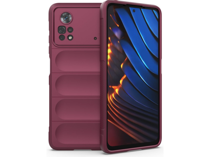 Newface Xiaomi Poco X4 Pro 5G Kılıf Optimum Silikon - Bordo