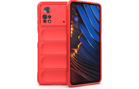 Newface Xiaomi Poco X4 Pro 5G Kılıf Optimum Silikon - Kırmızı
