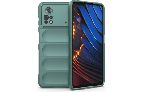 Newface Xiaomi Poco X4 Pro 5G Kılıf Optimum Silikon - Koyu Yeşil