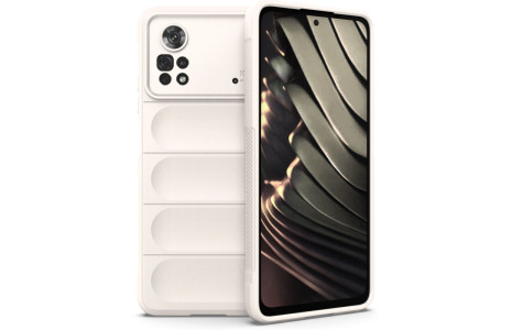Newface Xiaomi Poco X4 Pro 5G Kılıf Optimum Silikon - Krem