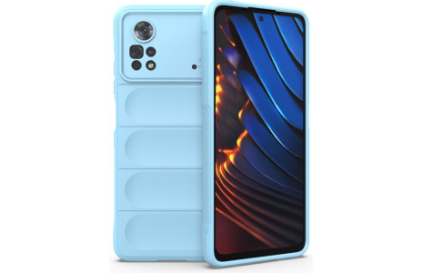 Newface Xiaomi Poco X4 Pro 5G Kılıf Optimum Silikon - Sky Blue