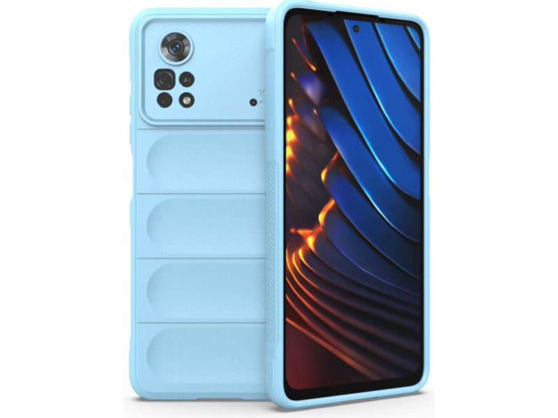 Newface Xiaomi Poco X4 Pro 5G Kılıf Optimum Silikon - Sky Blue