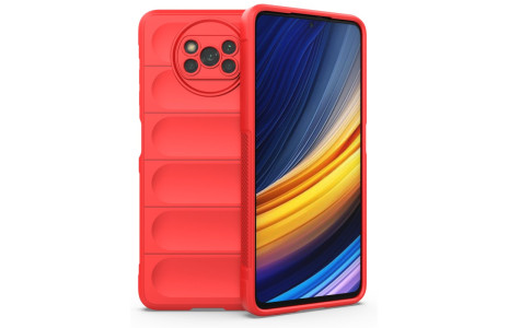 Newface Xiaomi Pocophone X3 Kılıf Optimum Silikon - Kırmızı