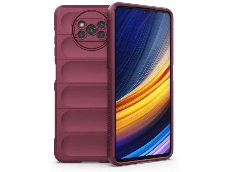 Newface Xiaomi Pocophone X3 Pro Kılıf Optimum Silikon - Bordo