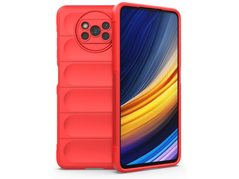 Newface Xiaomi Pocophone X3 Pro Kılıf Optimum Silikon - Kırmızı