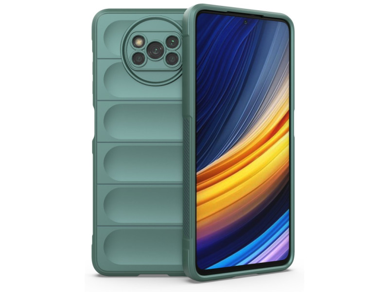 Newface Xiaomi Pocophone X3 Pro Kılıf Optimum Silikon - Koyu Yeşil