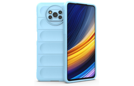 Newface Xiaomi Pocophone X3 Pro Kılıf Optimum Silikon - Sky Blue