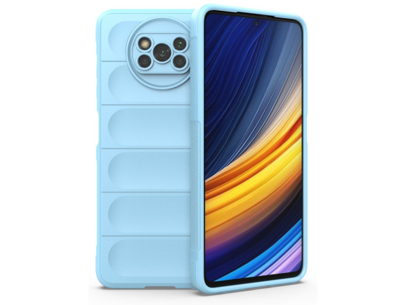 Newface Xiaomi Pocophone X3 Pro Kılıf Optimum Silikon - Sky Blue