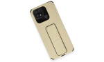 Newface Xiaomi Redmi 10C Kılıf Mega Standlı Silikon - Gold