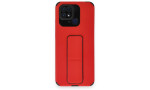 Newface Xiaomi Redmi 10C Kılıf Mega Standlı Silikon - Kırmızı