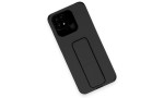 Newface Xiaomi Redmi 10C Kılıf Mega Standlı Silikon - Siyah