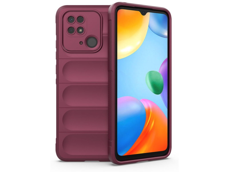 Newface Xiaomi Redmi 10C Kılıf Optimum Silikon - Bordo
