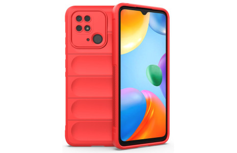 Newface Xiaomi Redmi 10C Kılıf Optimum Silikon - Kırmızı