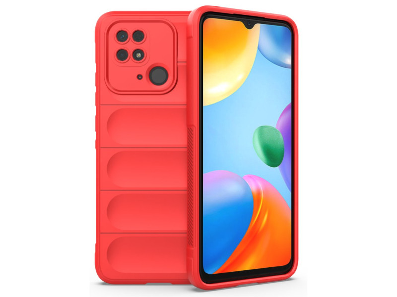 Newface Xiaomi Redmi 10C Kılıf Optimum Silikon - Kırmızı