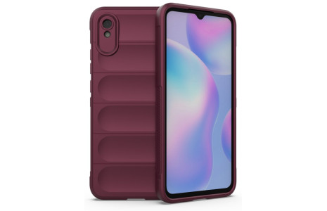 Newface Xiaomi Redmi 9A Kılıf Optimum Silikon - Bordo