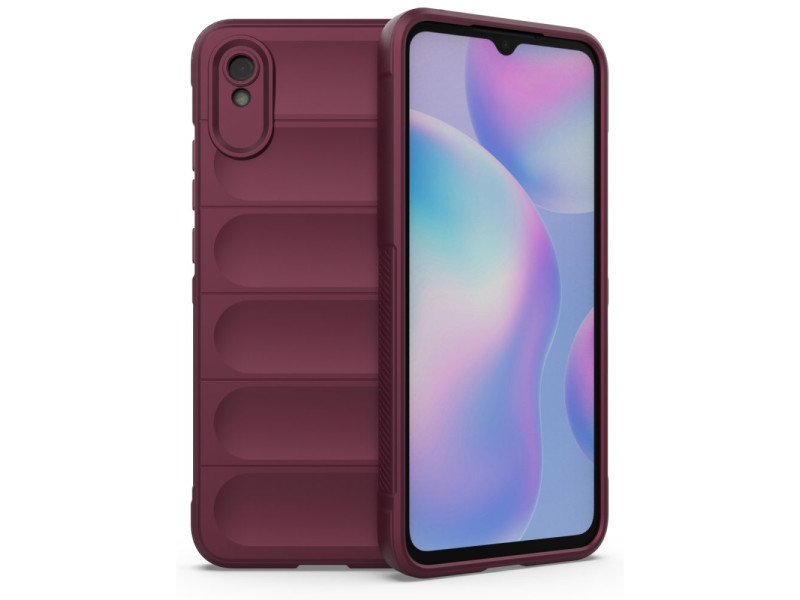 Newface Xiaomi Redmi 9A Kılıf Optimum Silikon - Bordo
