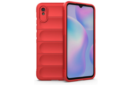 Newface Xiaomi Redmi 9A Kılıf Optimum Silikon - Kırmızı
