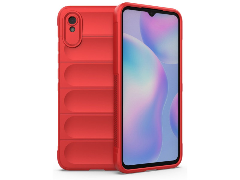 Newface Xiaomi Redmi 9A Kılıf Optimum Silikon - Kırmızı