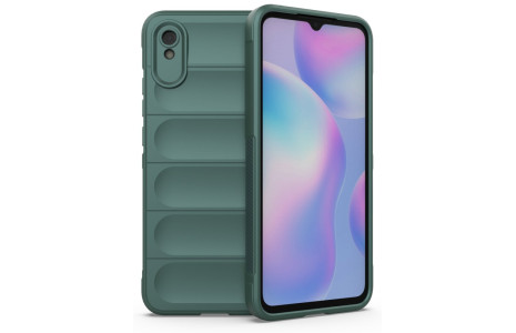Newface Xiaomi Redmi 9A Kılıf Optimum Silikon - Koyu Yeşil