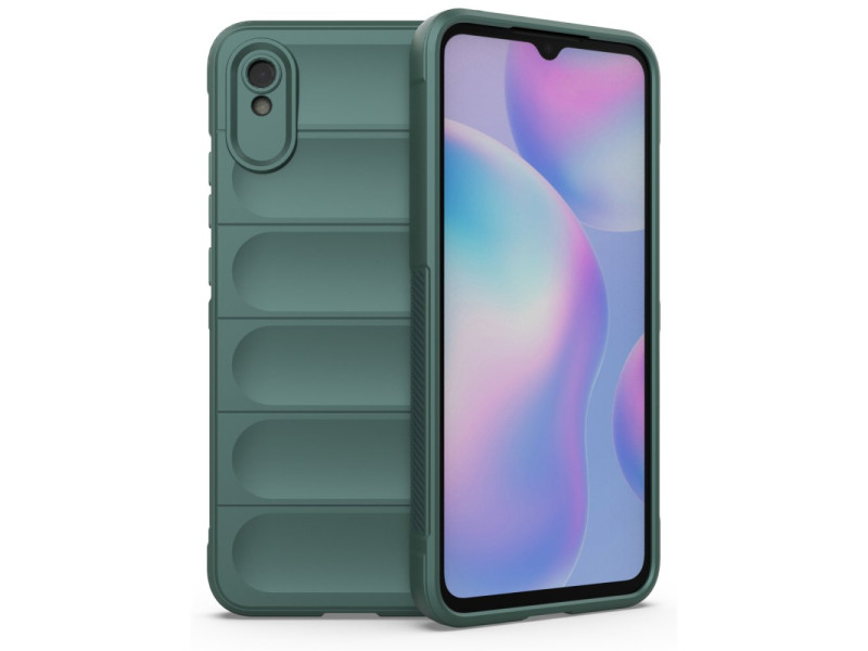 Newface Xiaomi Redmi 9A Kılıf Optimum Silikon - Koyu Yeşil