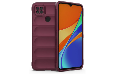 Newface Xiaomi Redmi 9C Kılıf Optimum Silikon - Bordo