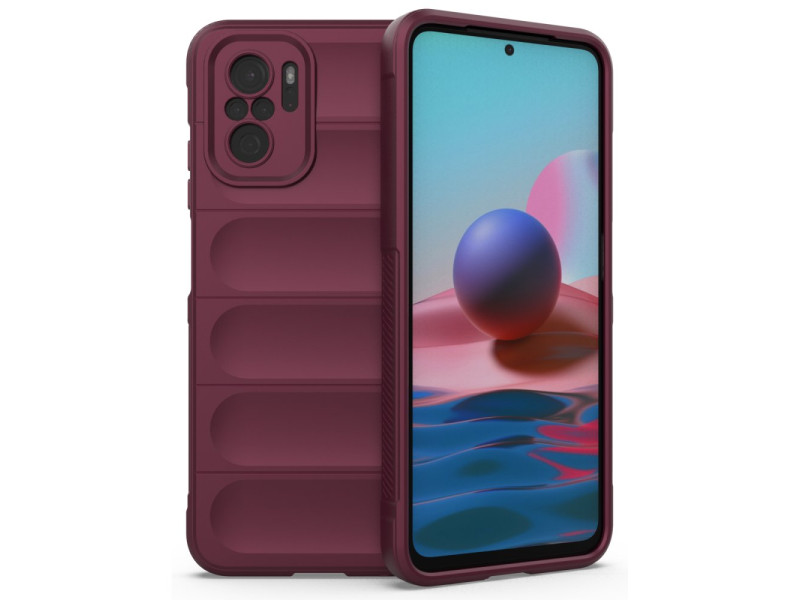 Newface Xiaomi Redmi Note 10 Kılıf Optimum Silikon - Bordo
