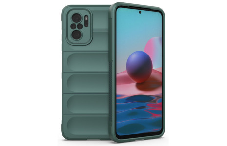 Newface Xiaomi Redmi Note 10 Kılıf Optimum Silikon - Koyu Yeşil