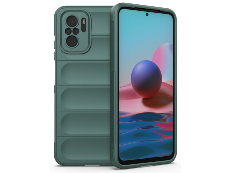 Newface Xiaomi Redmi Note 10 Kılıf Optimum Silikon - Koyu Yeşil